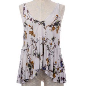Urban Outfitters KimChi Blue White Floral Tank Top